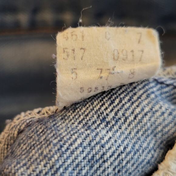 Vintage Levi's 1970s 517 Bootcut Light Wash Jeans, SZ 34x32 - Picture 10 of 11